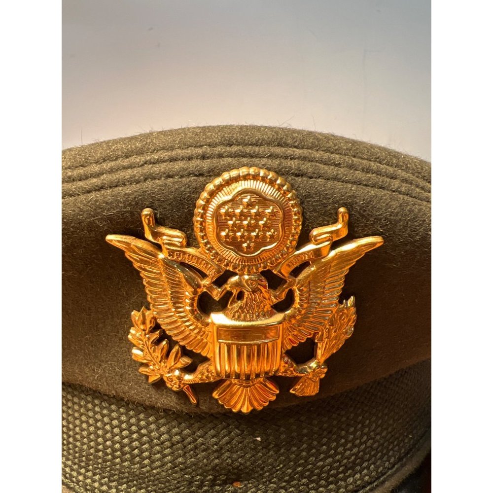 Vintage Bancroft Military Cap Army Approved Officer H… Gem